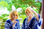 cosplay Rin et Len de Vocaloid